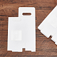 Bolsas de regalo de papel plegables con asa perforada y ventana visible de plástico ABAG-WH0044-35B-5