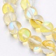 Chapelets de perles en pierre de lune synthétique G-K280-01-8mm-07-3