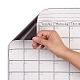 Calendario cancellabile a secco magnetico per frigorifero AJEW-E043-03-4