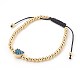 Bracelets de perles tressées en fil de nylon BJEW-JB04013-M-2