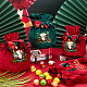 CRASPIRE 4Pcs 4 Styles Christmas Velvet Candy Apple Bags TP-CP0001-05A-5