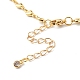 Ожерелья-цепочки из латуни с сердечками NJEW-JN03617-5
