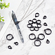 GORGECRAFT 30PCS 3 Sizes Anti-Lost Silicone Rubber Ring Black Adjustable Band 20mm/ 13mm/ 8mm Inner Diameter Loss-proof Pendant Holder for Pens Protective Device Keychains Office Daily Sport Supplies SIL-GF0001-19-5