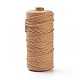 工芸品の編み物用の綿糸  ダークサーモン  3mm  約109.36ヤード（100m）/ロール KNIT-PW0001-01-22-2