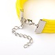 Bracelets cordon tressé BJEW-JB01559-02-2