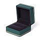 Boîtes à bagues à bijoux carrées en plastique OBOX-F005-03B-2