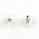 Fermoirs de boucles d'oreilles bullet embrayage en 304 acier inoxydable A-STAS-Q189-02-1