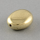 CCB Plastic Flat Oval Beads X-CCB-Q079-40-2