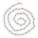 Fatti a mano rotonda perline perle di vetro catena per collane bracciali fare X-AJEW-JB00035-02-3