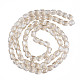 Electroplate Transparent Glass Beads Strands EGLA-N002-32-F03-2