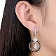 Trendy 925 Sterling Silver Hoop Earrings EJEW-BB20945-A-2