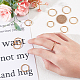 UNICRAFTALE About 12pcs Size 4/5/6/7/8/9 Golden Finger Ring Stainless Steel Thin Stacking Rings Knuckle Rings Jewelry Mid Finger Rings for Women Wedding Party 2mm Wide RJEW-UN0001-01G-5