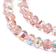 Chapelets de perles en verre électroplaqué EGLA-K015-11A-3