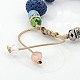 Fashionable Synthetical Lava Beads Bracelets BJEW-G431-02A-3