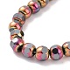 Electroplated Non-magnetic Synthetic Hematite Beads Strands G-G862-02F-3