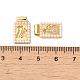 Pendentifs en laiton et perles acryliques plaqués en rack KK-G488-05B-G-3