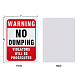 Panneaux d'avertissement en aluminium protégés contre les uv et imperméables globleland AJEW-GL0001-05A-13-2