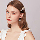 Серьги-гвоздики в форме капли со стразами SJEW-FI0001-19-7