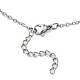 304 chaine câble inox pochette macramé support pierre vide pour fabrication colliers pendentifs NJEW-TA00083-01-5