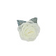 3D布の花  DIYシューズ用  帽子  ヘッドピース  ブローチ  衣類  フローラルホワイト  50~60mm PW-WG67516-06-1