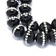 Brins de perles d'onyx noir naturel G-F604-08A-12mm-3