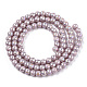 Chapelets de perles en verre opaque électrolytique GLAA-T032-P4mm-AB07-3
