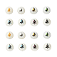 80pcs 8 couleurs de perles de verre opaques de Noël EGLA-YW0001-03-2
