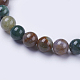 Bracelets extensibles avec perles en agate indien naturelle BJEW-I253-8mm-11-3