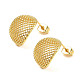Brass Stud Earrings EJEW-K254-02G-1