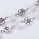 Handmade Faceted Rondelle Glass Beads Chains AJEW-JB00393-2