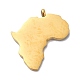 304ステンレス鋼ペンダント  アフリカの地図  ミックスカラー  28x26x2mm  穴：2mm STAS-C038-06-3
