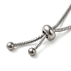Adjustable 304 Stainless Steel Bracelet Making STAS-G169-02P-A-3