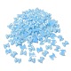 半透明の樹脂カボション  水玉ちょう結び  ブルー  16.5x18.5x5mm CRES-D018-01D-2