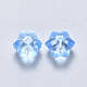 Transparent Spray Painted Glass Beads GLAA-S190-005A-02-2