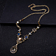 Les femmes de la mode des bijoux zinc colliers déclaration alliage strass bib NJEW-BB15100-4