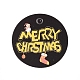 紙ギフトタグ  hange tags  美術工芸用  クリスマスのために  単語メリークリスマスとフラットラウンド  カラフル  30x0.3mm  穴：3mm CDIS-L003-D05-1