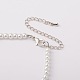 Glass Pearl Anklets AJEW-AN00037-01-3
