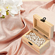 Gorgecraft 4pcs caja de tapa abatible de madera rectangular OBOX-GF0001-08-5