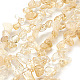 Erose naturelles perles de quartz jaune brins G505-181-1