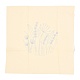 DIY刺繡セット  模造竹刺繡フレームを含む  鉄製ピン  刺繡布  綿のカラフルな刺繡糸  花柄  30x30x0.05cm DIY-P021-C01-6