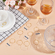 Ciondoli per bicchiere di vino esagonale in acrilico trasparente AJEW-AB00113-4