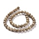 Chapelets de perles maifanite/maifan naturel pierre  G-I187-4mm-01-5