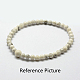Perle naturali bianche rotonde giada tratto bracciali BJEW-G550-06-4mm-3