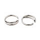 Crescent Moon Shape 316 Surgical Stainless Steel Hoop Nose Rings AJEW-I065-01P-2