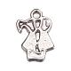 Plaqué argent antique style tibétain amoureux d'alliage de zinc pendentifs X-A0431Y-1-2
