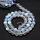 Synthetical Moonstone Beads Strands G-G585-8mm-02-2