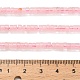 Natürlichen Rosenquarz Perlen Stränge&nbsp;G-Z110-A21-2x4mm-5
