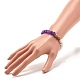 Mixed Stone & Wood Round Beads Stretch Bracelets for Women BJEW-JB07503-5