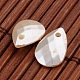 Faceted Drop Imitation Pearl Acrylic Charms OACR-L004-3059-2