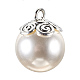 Colgantes de perlas de imitación de acrílico OACR-G004-01AS-1